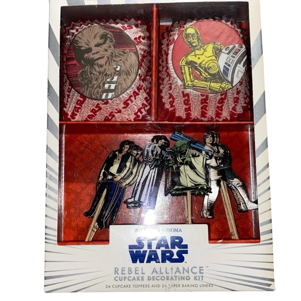 Williams Sonoma Star Wars Rebel Alliance Cupcake Decorating Kit NIB Meri Meri